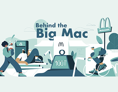 Behind The Big Mac - McDonald's illustration