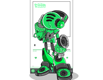 Spotify Robotic Character Design