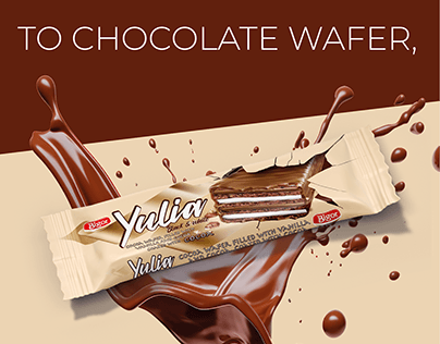 WAFER FILLED AND COATED WITH CHOCLATE
