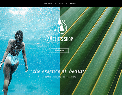 Beauty and Fashion Shop webdesign