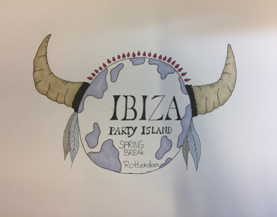 Logo. Ibiza Party Island. Spring break Rotterdam