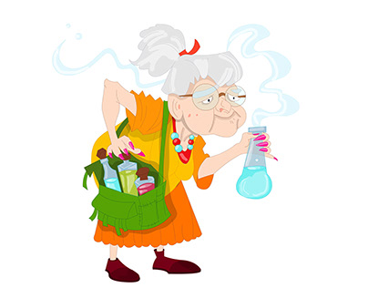 Scientist Nanny - 2D Character