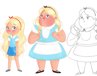 Alice in wonderland - Character Design