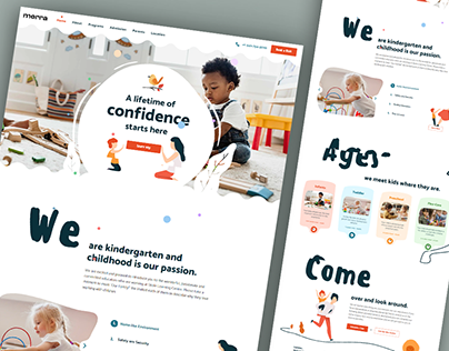 Kindergarten School Website | Landing Page Design