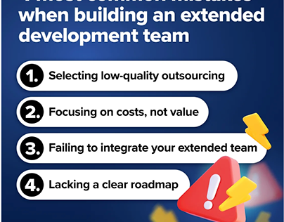 Most common extended development team mistakes