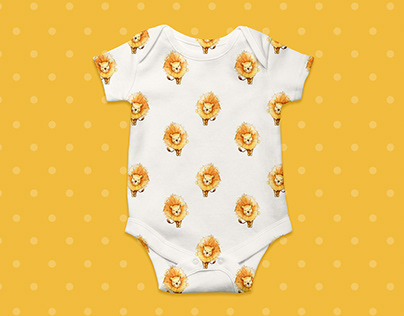 Lion Pattern for baby apparel