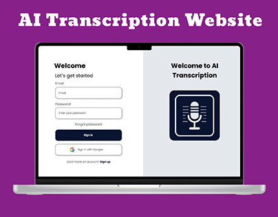 AI Transcription Website
