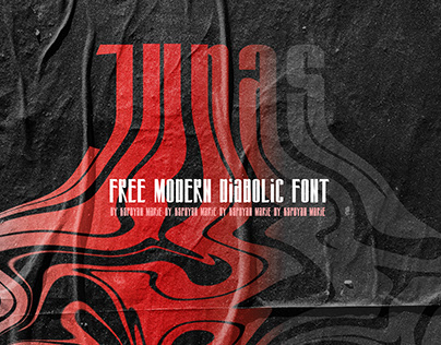 FREE Modern font JUDAS by Kspoyan Marie