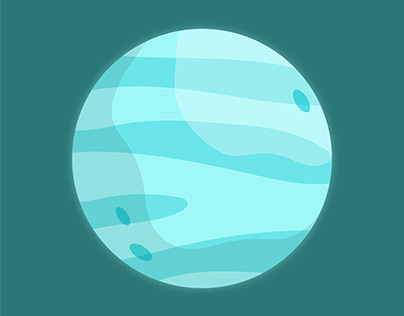 Neptune Illustration | 100 Days of Vector - 9