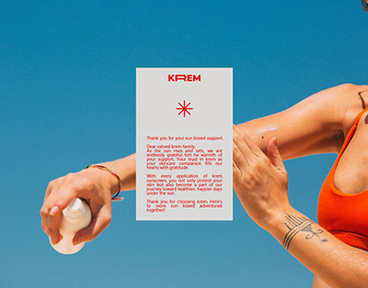 Project thumbnail - KREM, a sunscreen brand
