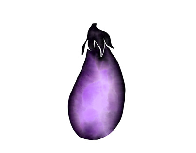 an eggplant like a amethyst