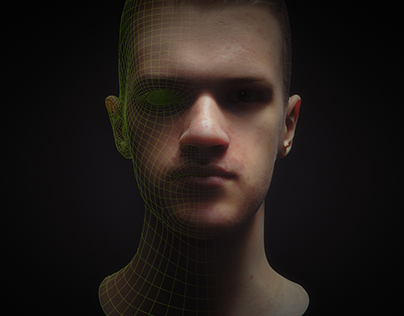 Self portrait in Blender 2
