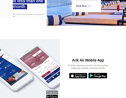 Arik Landing Page Design Concept