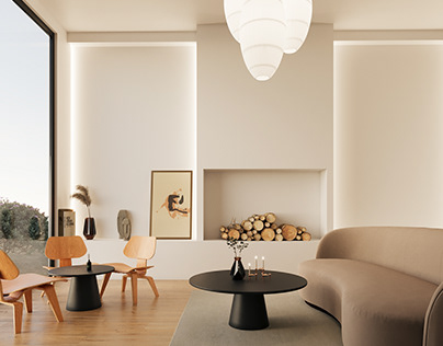Interior lounge visualization