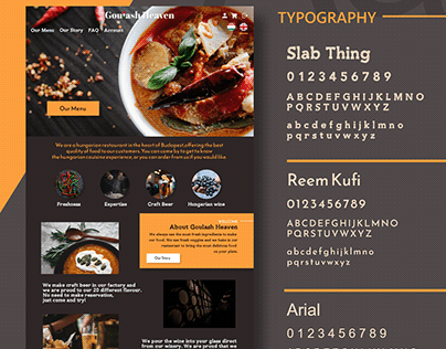Goulash Heaven Hungarian Restaurant Webdesign