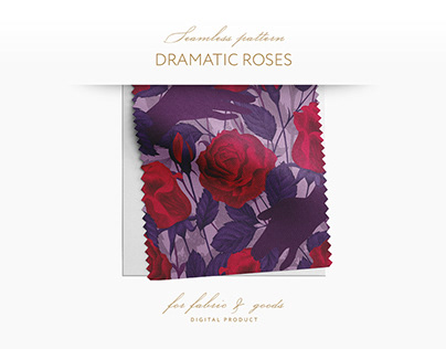 DRAMATIC ROSES | Pattern design
