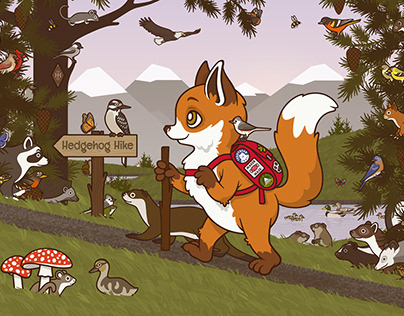 Foxy goes Hiking