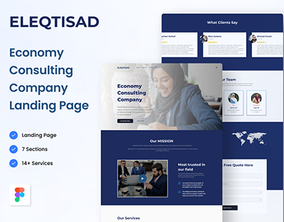 Economy Consulting Company Landing Page
