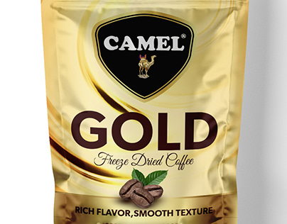 CAMEL GOLD COFFEE DOYPACK DESIGN