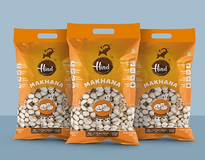 Hind Brand - Makhana & Saffron Packaging