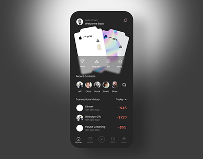 Finance app design mobile app