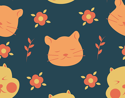 Pattern with hamsters