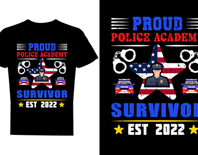 USA Police t shirt design