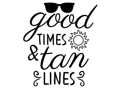 GOOD TIMES & TAN LINES SVG