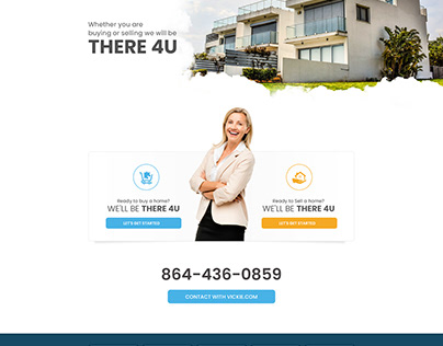 Home Page Design for a Real Estate Company
