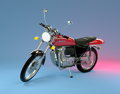 Modelo 3D - Honda CB 750 F - 1975