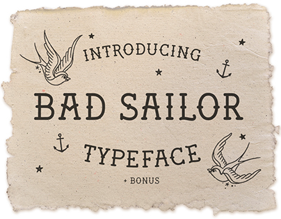 Bad Sailor - Hand Made Typeface