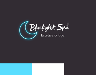 Bluelight spa logo design