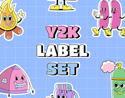 Y2k label set