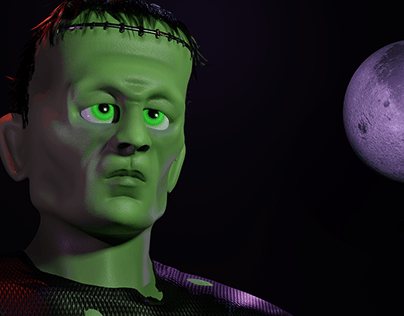 3D Frankenstein Monster Character Design