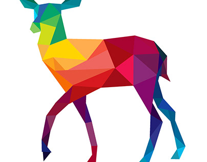 Abstract polygonal geometric triangle hind LGBT.
