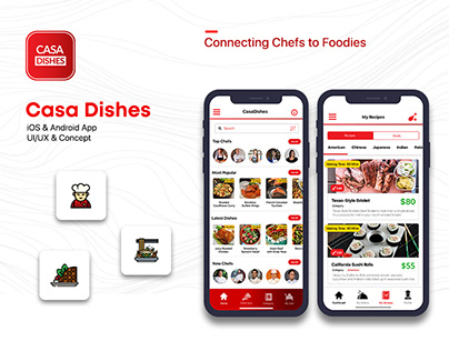 Casa Dishes - Chef Food App