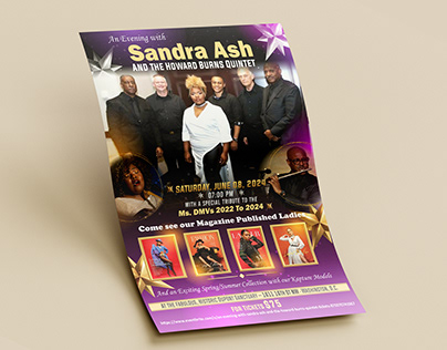 Sandra Ash Music Flyer Design
