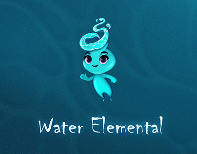 Cute water elemental