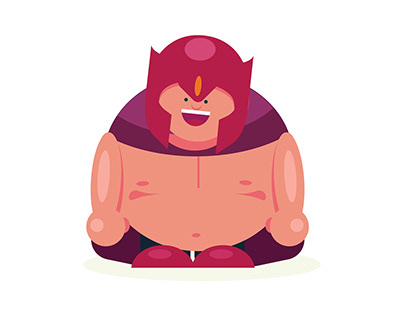 Obese Magneto is happy