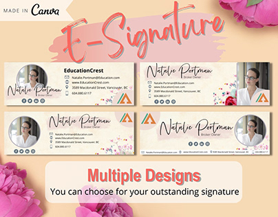 Floral E-Signature