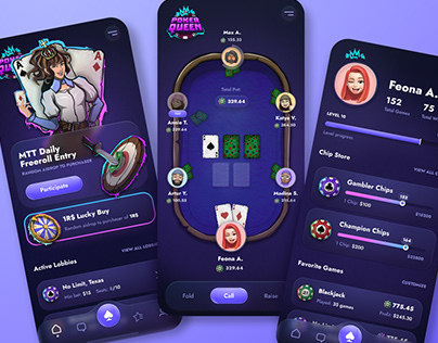 Poker Queen: Mobile app