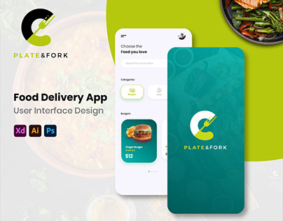 Plate & Fork - Mobile App UI Design