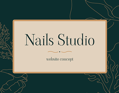 Nails studio website concept