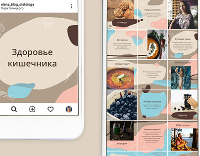 Instagram profile for an integrative nutritionist