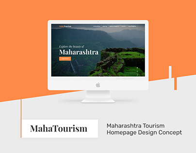 Maharashtra Tourism Homepage Design Concept