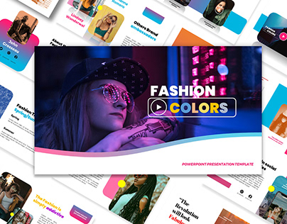 Color Fashion Free PowerPoint Template