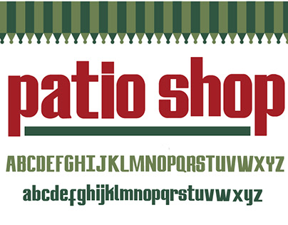 typeface | Patio Shop
