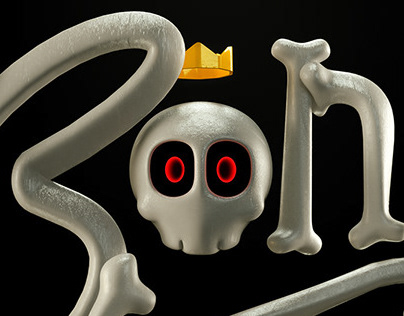 Bones │ 3D Lettering