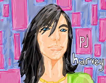 PJ Harvey Çizim Renklendirme