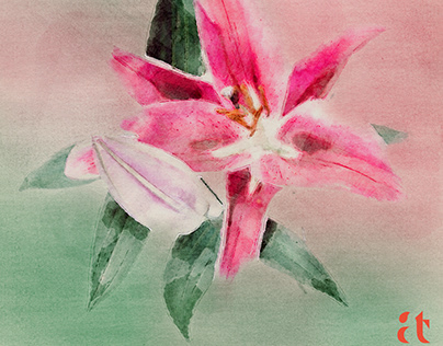 Flower Digital Watercolors Series_26